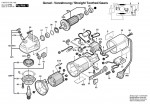 Bosch 0 603 375 703 Pws 8-125 Ce Angle Grinder 230 V / Eu Spare Parts